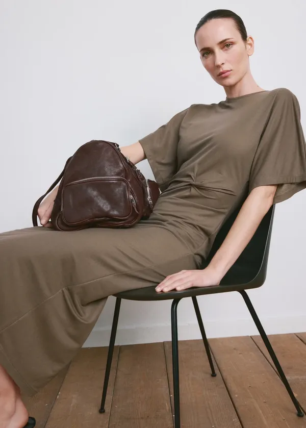 Mango side gathered details dress  - Image 5