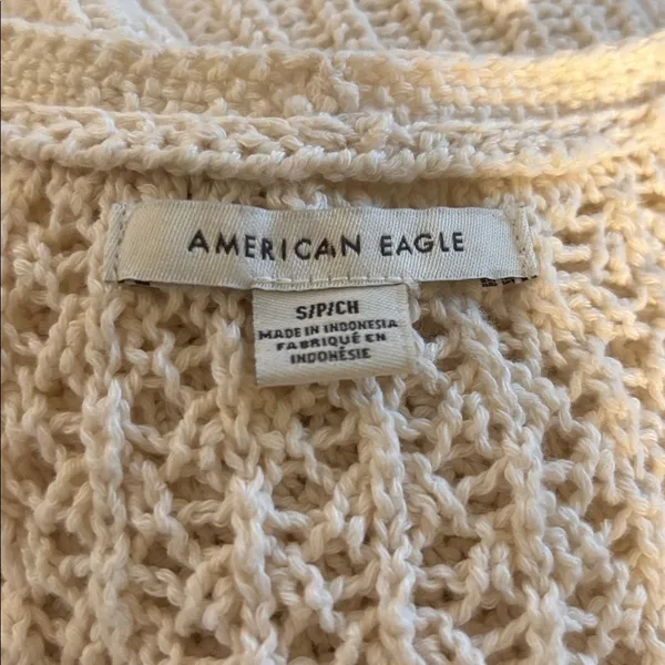 AE American Eagle Y2K Fairy Duster Crochet Grunge Mid Length Cardigan Sz S - Image 6