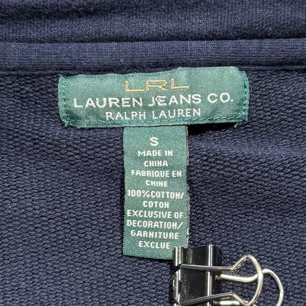 Ralph Lauren Cardigan Navy Blue S Equestrian Minimalist Quiet Luxury Old Money - Image 4