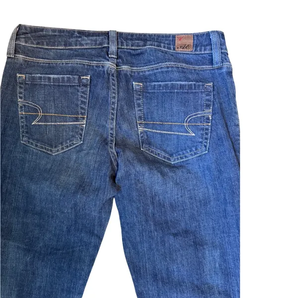 American Eagle Women Skinny Jeans Blue Denim Medium Wash Size 8 Regular Stretch - Image 5