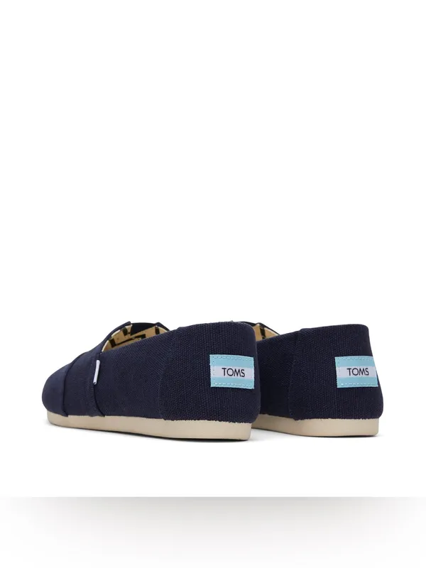 Toms Hertiage Navy Canvas Alpargata slip on flats - Image 3