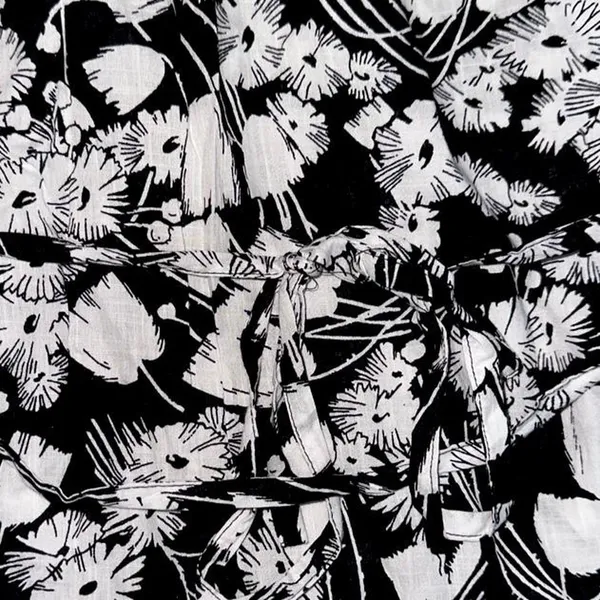 Motherhood Maternity Black & White Floral Women's Cotton Blouse - Image 7
