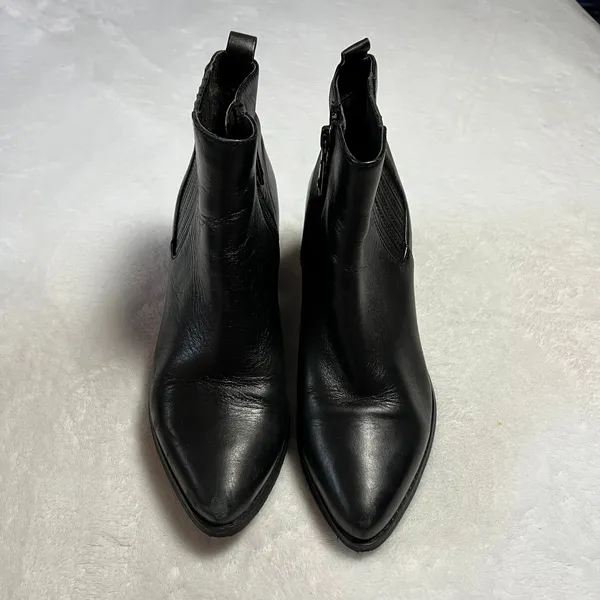 BLONDO Elvina Waterproof Leather Block Heel Ankle Boots Size 6.5M Outdoors - Image 3