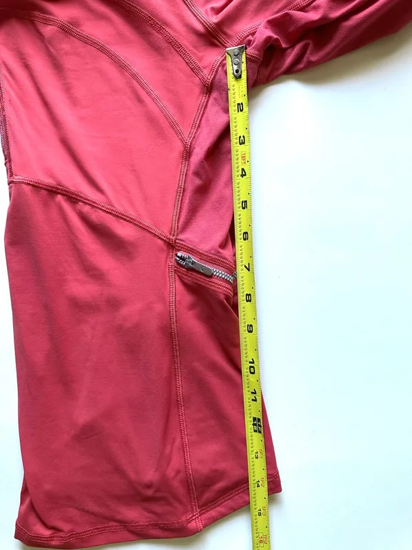 Lululemon Red‎ Half-Zip Athletic Pullover Jacket Women’s Front On the Pack Sz 10 - Image 11