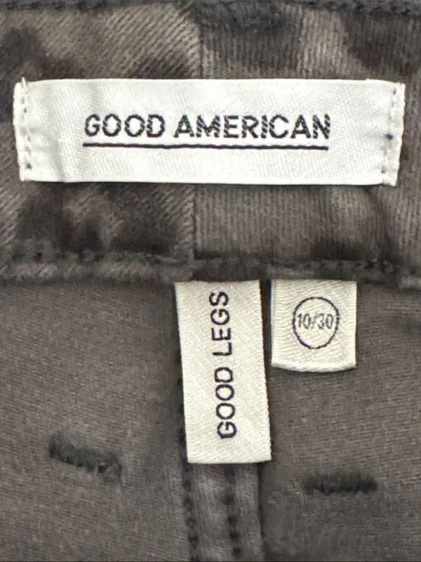 GOOD AMERICAN Good Legs Skinny Jeans Gray Animal Print Women’s 10 / 30 - Image 9