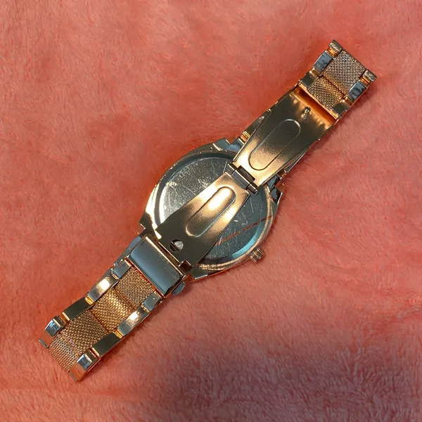 NEW BRONZE Crystal Lady Luxe Watch Stainless Steel Band Classic Quartz Time - Image 12
