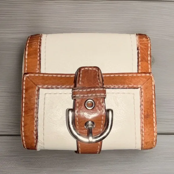Large Coach Cream Leather Soho Shoulder Bag Double Pocket with Wallet - Image 7