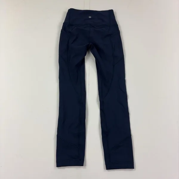 Lululemon All The Right Places Crop II Leggings Womens 2 Blue 23" LW6AMYS - Image 4