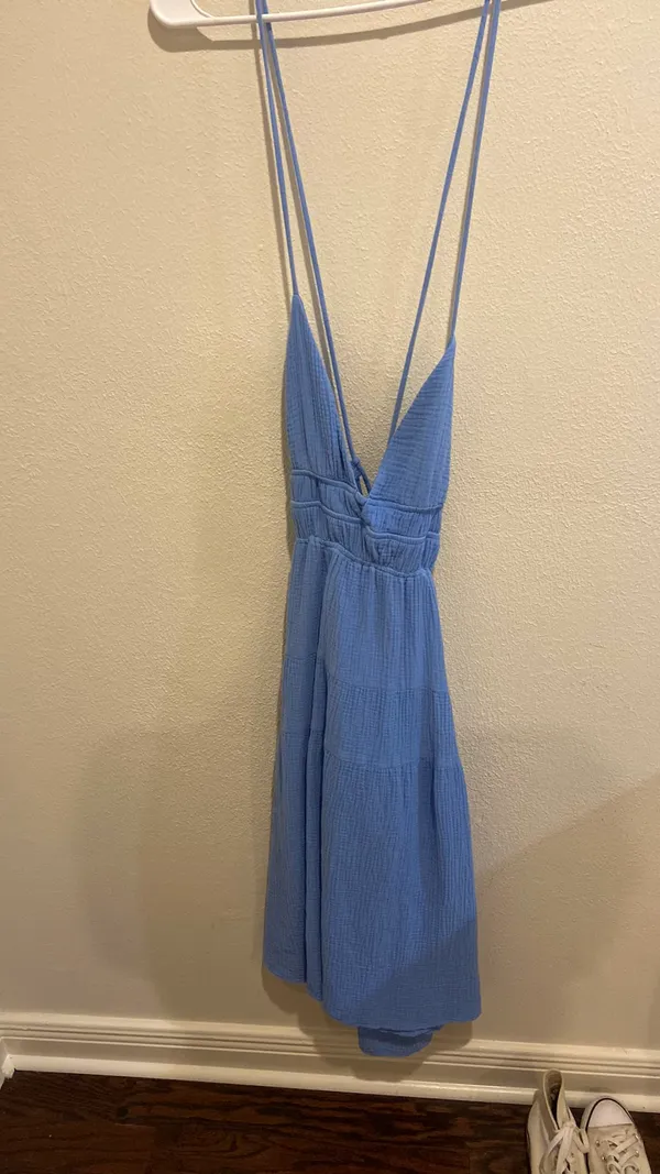 Le lis Boutique Midi Blue Dress - Image 4