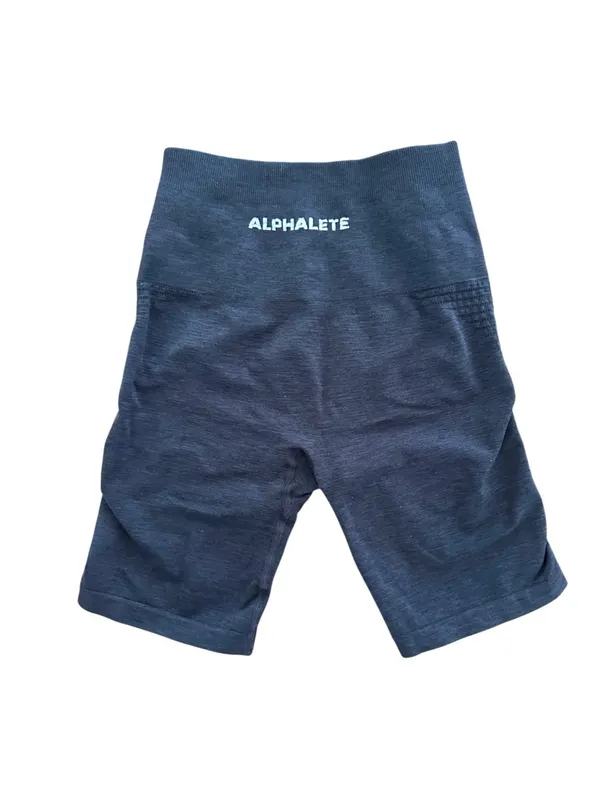 Alphalete Amplify ultra high rise bike contour gym active seamless shorts xs - Image 6