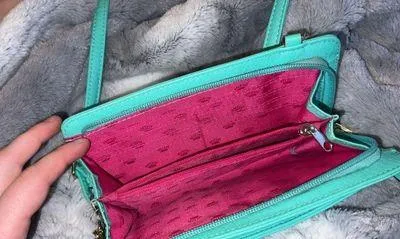 Teal Blue Crossbody Mini Purse - Image 2