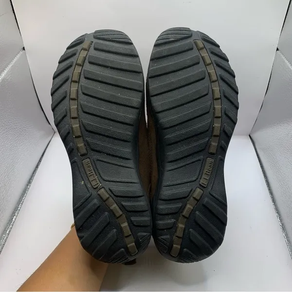 LL Bean Brown Suede Zipper Primasoft Shoes Woman’s Size 9 M - Image 8