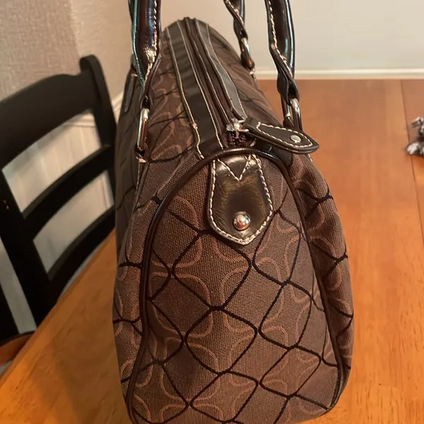 Nine West Brown Patterned Handbag - Image 9
