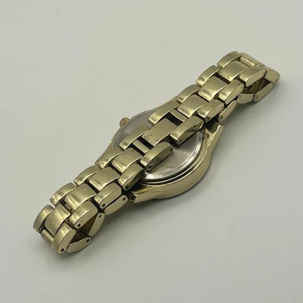 Geneva Gold Tone Crystal-accented Women’s Fashion Watch Working New Battery - Image 5