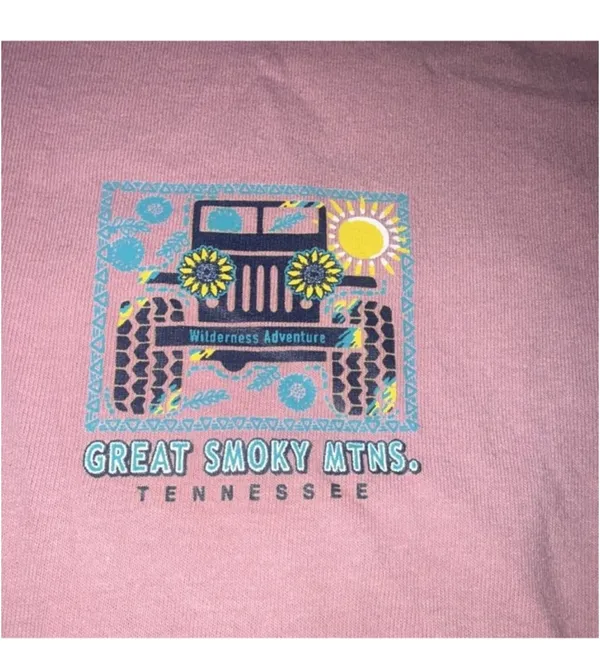 Delta Pro Weight Graphic Tee Great Smoky Mountains Jeep - Image 3