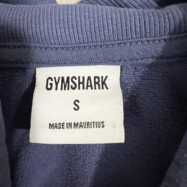 Gymshark Hoodie Women's Small Training Cropped Blue Purple‎ Pullover Gym Workout - Image 7