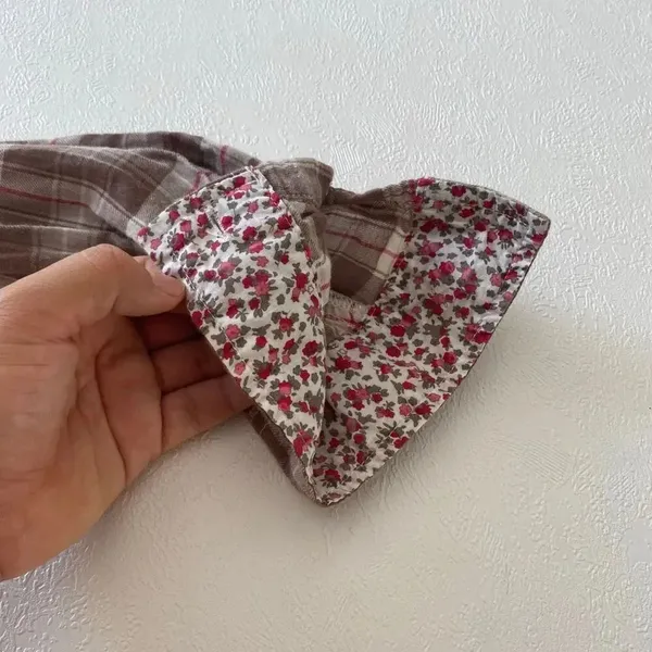Aéropostale Plaid Button Down Shirt Brown Pink Flannel Top Women’s XL 100% Cotto - Image 12