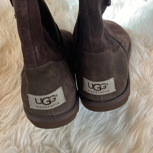 UGG Lo Pro Mid Calf Button Boot - Chocolate Brown - Image 4