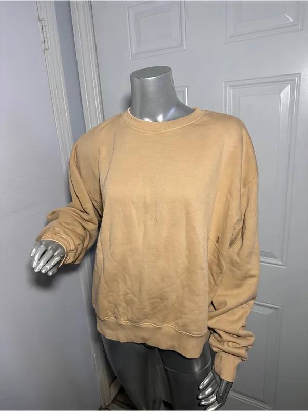Ksubi Sweater Womens Large Sweatshirt 3x4 Kross Crew Neck Pullover Desert - Image 3