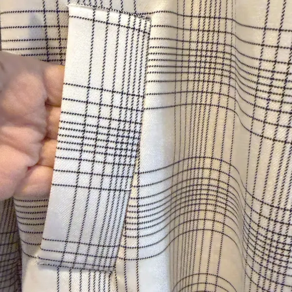 CAROLINA BELLE MONTREAL Womens XL Plaid Blazer Jacket Open‎ Front Lined NWT - Image 3