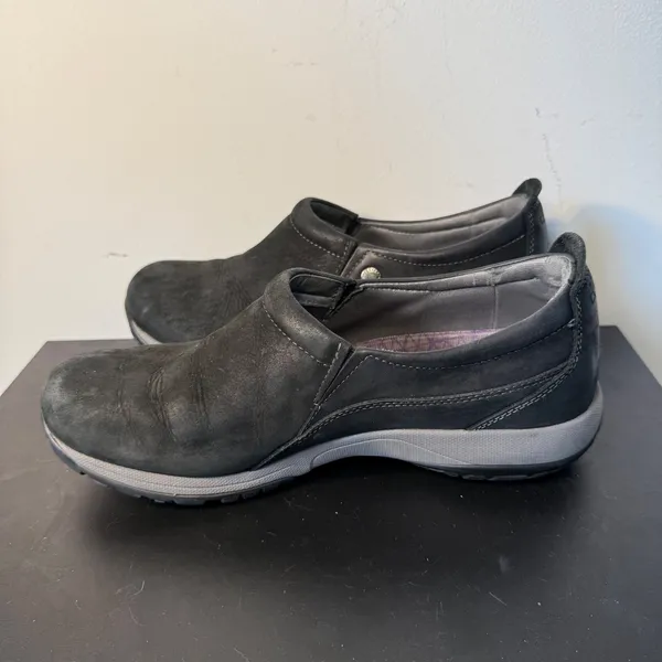 Dansko Patti Slip-On Shoes Black Nubuck Leather Vibram Womens Size 40 / 9.5‎ - Image 5