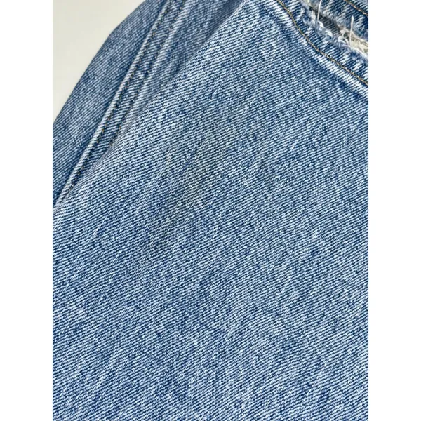Abercrombie & Fitch Curve Love 90s Straight High Rise Blue Denim Jeans Size 25 0 - Image 5