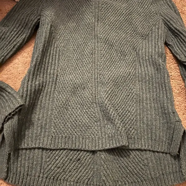 Madewell teal cable knit sweater‎ xs - Image 6