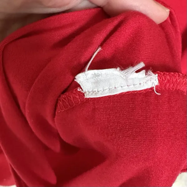 Aritzia Babaton T Shirt Womens XS Short Sleeve Red Long Line Classic Preppy City - Image 4