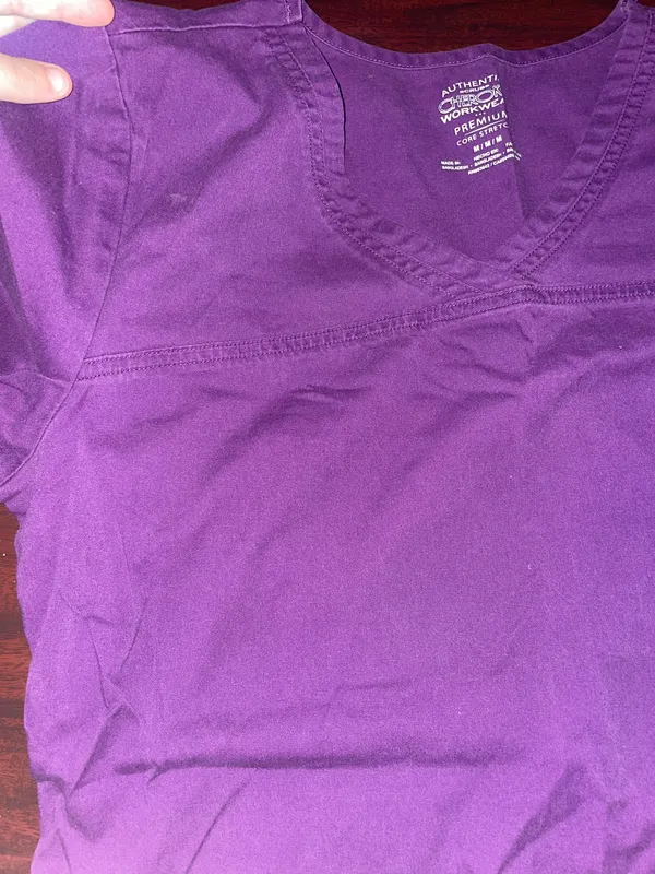 Cherokee Plum Premium Core Stretch Scrub Top - Image 5