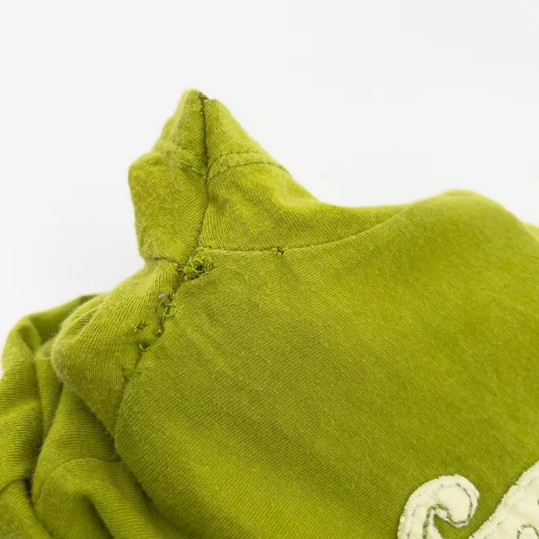 Vintage Abercrombie Baby Tee Women Small Green Stretch Indie 3D Moose Y2K‎ - Image 13