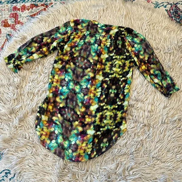 Wilfred multicolor sheer silk blouse size XS - Image 5