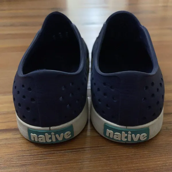Native Shoe Navy Blue Jefferson Waterproof Sneaker Shoes Unisex Size M4 W6 - Image 6