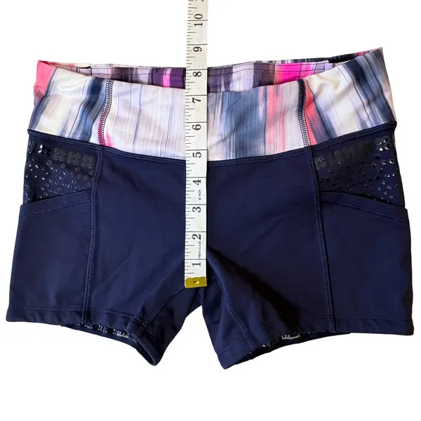 Lululemon Run Shorty Short Women 6‎ Abstract Print 3.5 Running Yoga Gorpcore - Image 9
