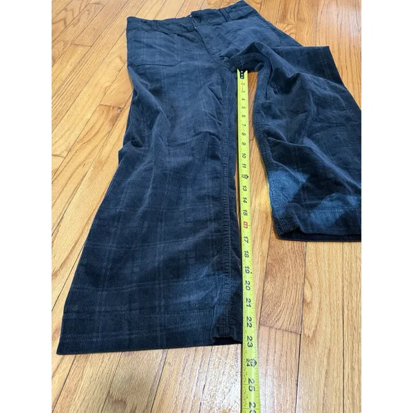 Maeve Anthropologie The Colette Cropped Wide-Leg Pants: Plaid Corduroy Edition - Image 7