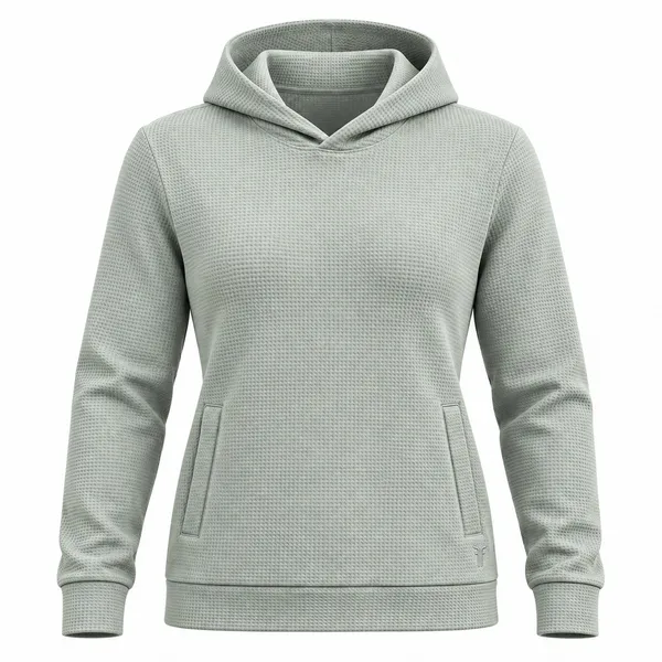 Frye Sage Green Textured Hoodie Women’s Small Casual Pullover - Image 2