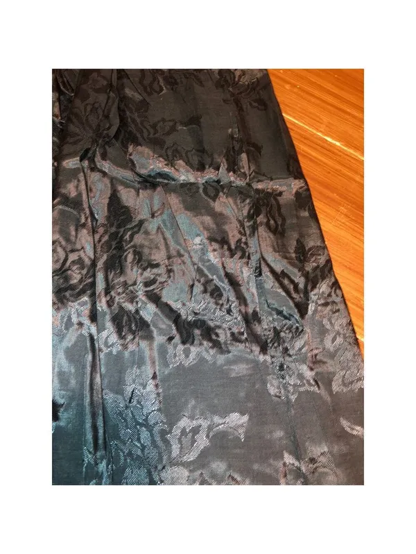 Band of the Free NWT Women's Celene Deep Teal Layered Midi Skirt - L - Image 7