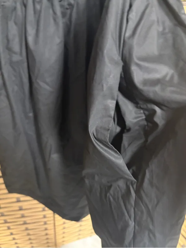 English factory black ruched sleeve dress size small - Image 5