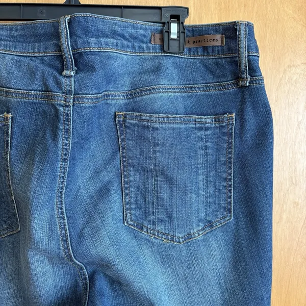 Standards And Practices Clarice Mid‎ rise Bootcut Plus Size 20 NWT Blue - Image 3