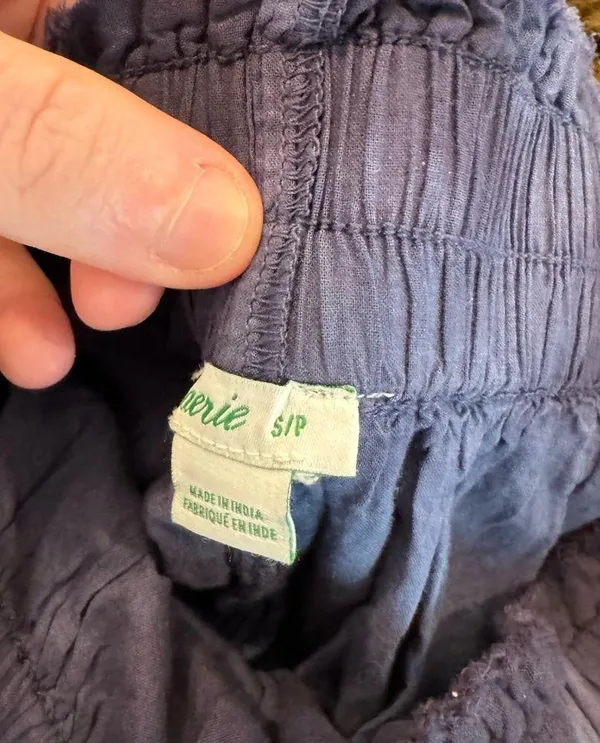 Blue tie dye Aerie ruffle mini skirt - Image 2