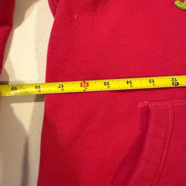 VTG Hollister Hoodie Sweatshirt Womens Embroidered Pink Long Sleeve Pullover Y2K - Image 5