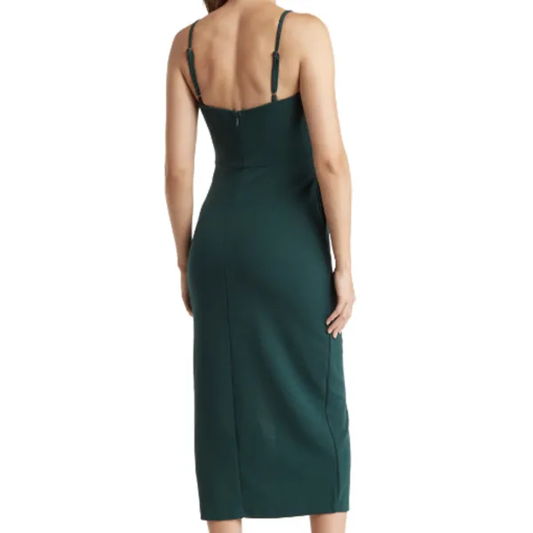 Melloday Techno Crepe Square Neck Dress, Size L​​​​​​​​​​​​ - Image 2