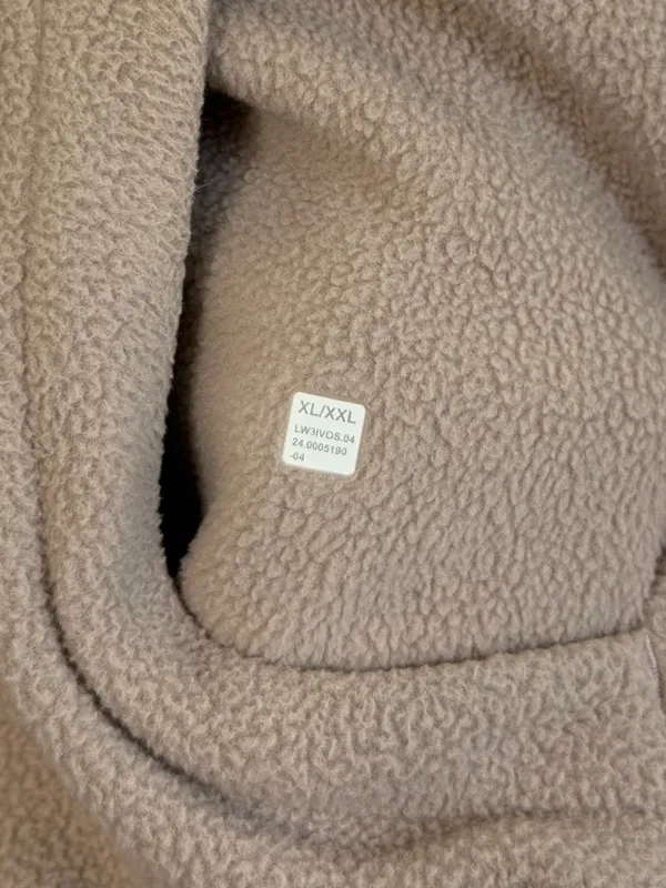 Lululemon Oversized Scuba Tumbled Fleece Funnel-Neck Half Zip Size XL / XXL Pink - Image 5