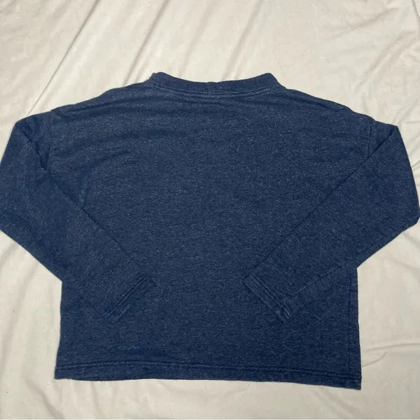Patagonia Mount Sterling Organic Cotton Crewneck Pullover Size Large Navy Blue - Image 5
