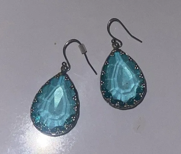 Vintage tear drop earring Silver - Image 3