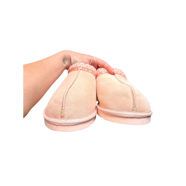 FIRESIDE BY DEARFOAMS Greta Shearling Clog Pink 10 NEW NWT - Image 4