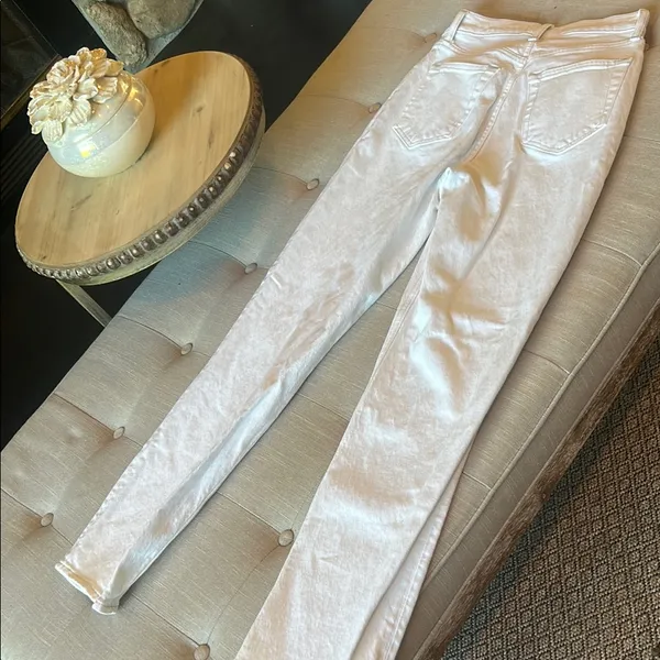 Abercrombie & Fitch '90s Straight Ultra High Rise Jeans - White Size 27/ 4 R - Image 8