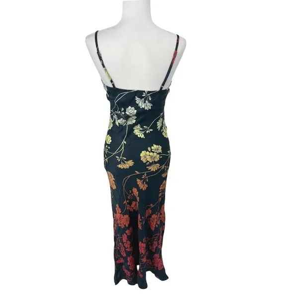 Anthropologie Conditions Apply Floral Maxi Slip‎ Dress XS Tropical Ombre Resort - Image 4