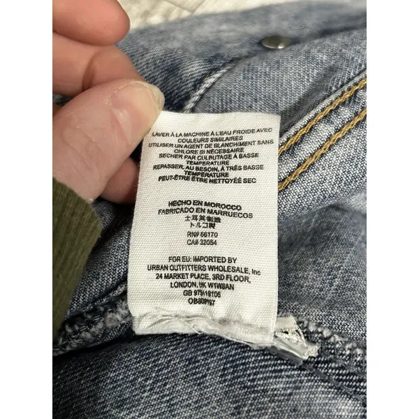 Free People Women's Rumors Cropped Denim Jean Jacket - Light Wash / Size Small - Image 8