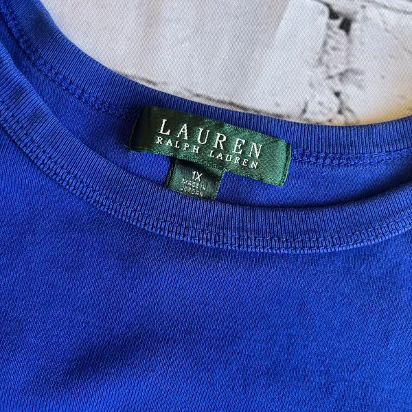 Ralph Lauren Royal Blue Long Sleeve Knit T-Shirt Shirt Top 1X - Image 2