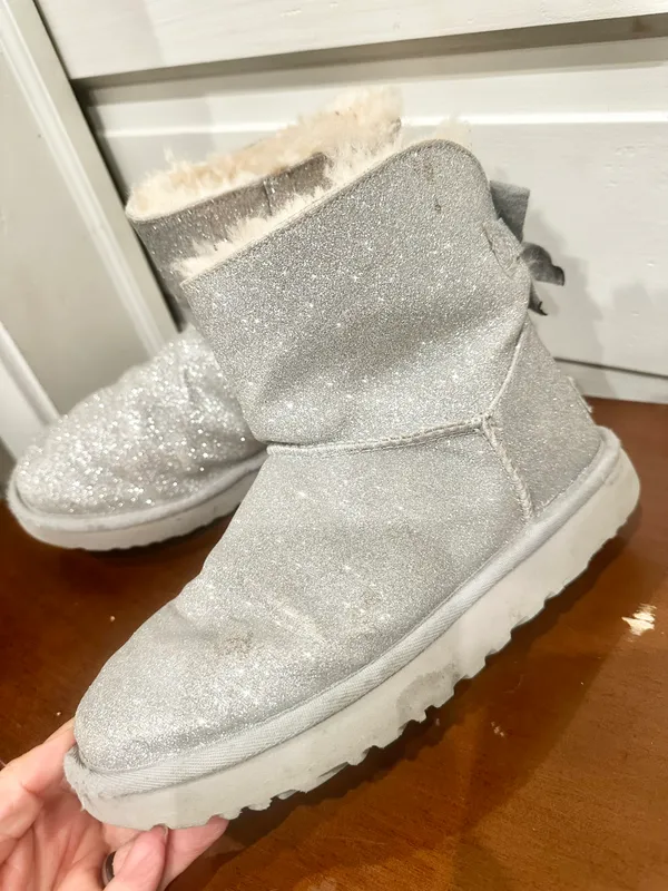 Glitter Boots. Size 6 - Image 4